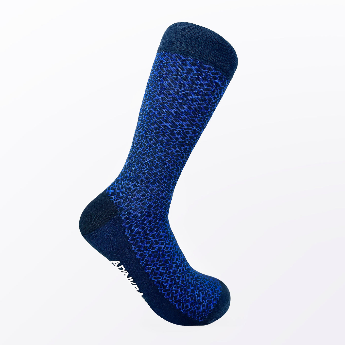 Adinkra London NSAA Cotton Socks (Blue on Black)