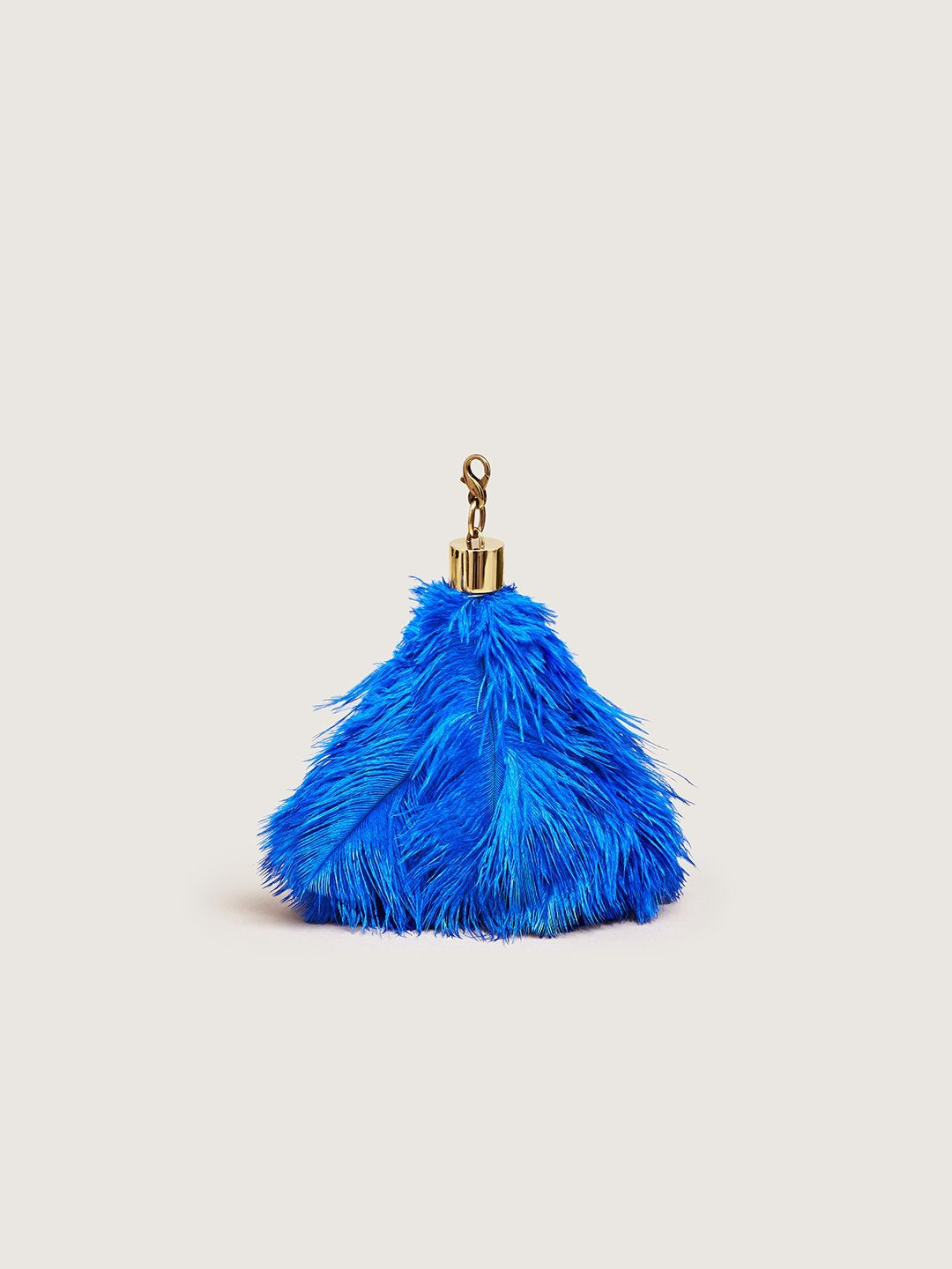 Ostrich Feather Charm - Blue