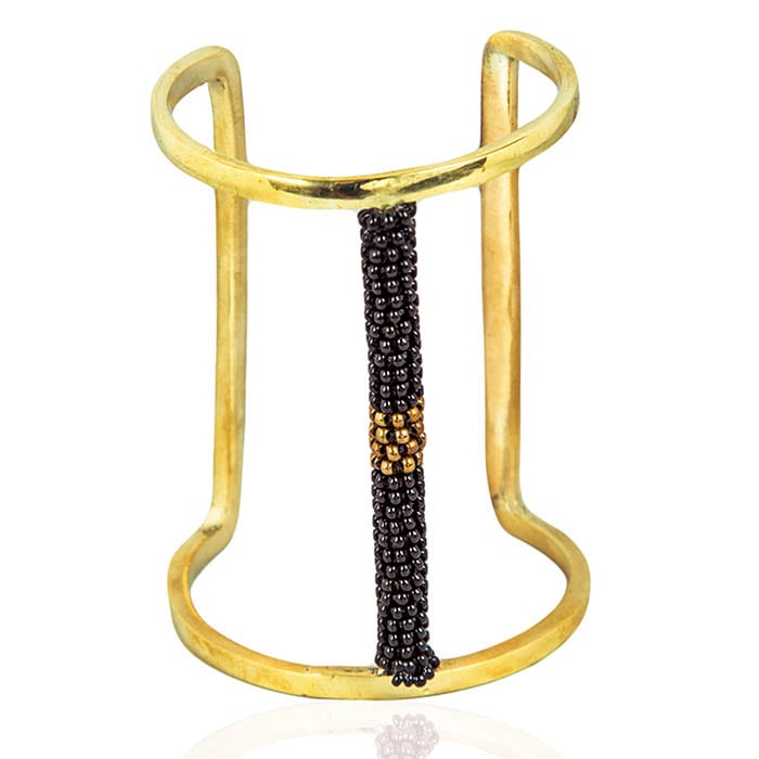 Adele Dejak K-Yaa Long Brass Beaded Bracelet